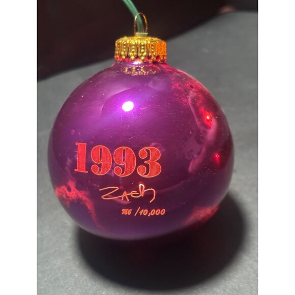 Luminetch VTG 1993 Limited Edition Glass Lighted Christmas Ornament Santa - Picture 3 of 10